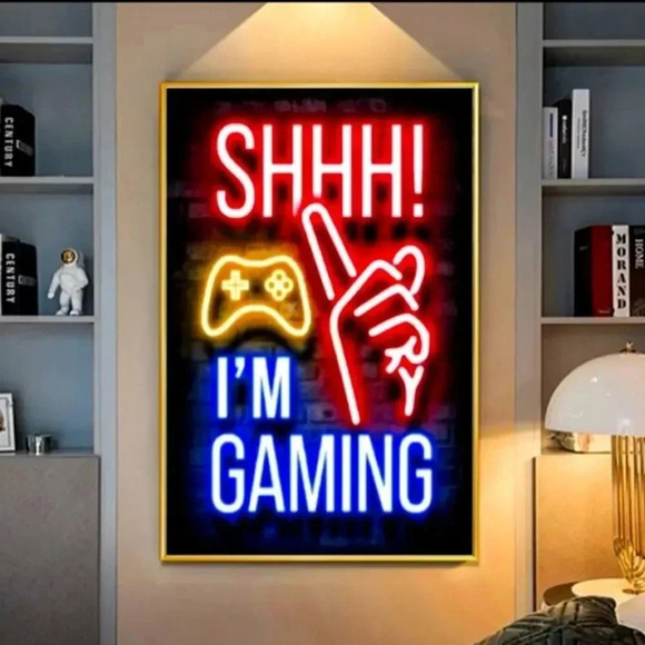 SHHH I'M  GAMING " art point drilling set. NWT - Picture 1 of 8